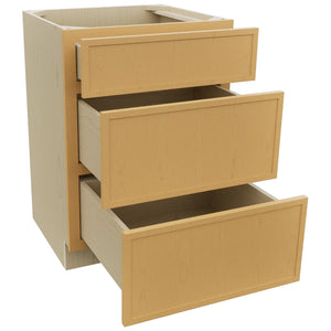 Fabuwood Luna Timber VDB24-34 Vanity Drawer Cabinet, Open View