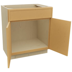 Fabuwood Luna Timber VSB30-34 Vanity Sink Cabinet, Open View
