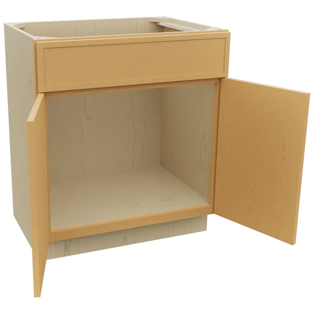Fabuwood Luna Timber VSB30-34 Vanity Sink Cabinet, Open View