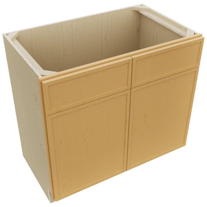 Fabuwood Luna Timber VSB36-34 Vanity Sink Cabinet, Top View