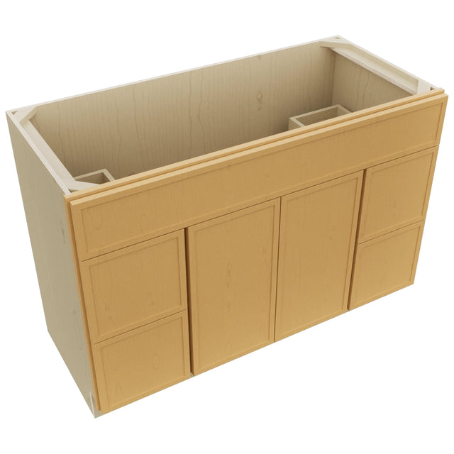 Fabuwood Luna Timber VSD30DR Vanity Combo Cabinet, Top View