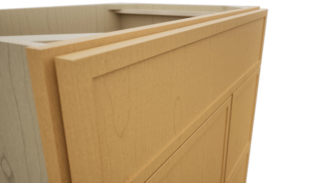 Fabuwood Luna Timber VSD36DR Vanity Combo Cabinet, Detail View