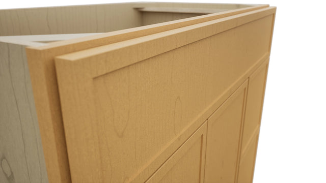 Fabuwood Luna Timber VSD48 Vanity Combo Cabinet, Detail View