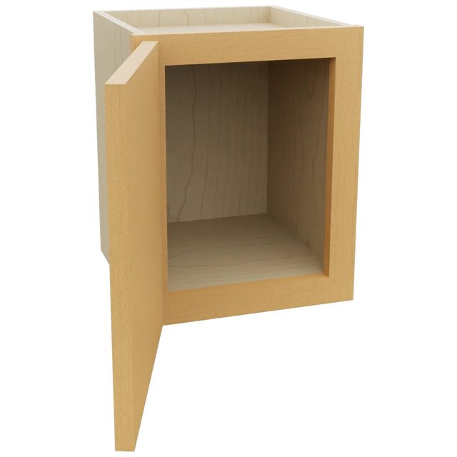 Fabuwood Luna Timber W1215 Wall Standard Cabinet, Open View