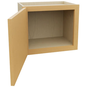 Fabuwood Luna Timber W1815 Wall Standard Cabinet, Open View