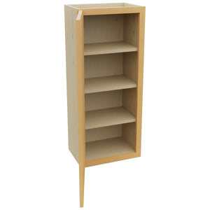 Fabuwood Luna Timber W1842 Wall Standard Cabinet, Open View