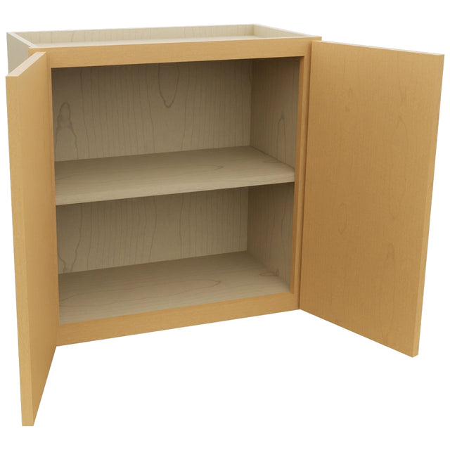 Fabuwood Luna Timber W2424 Wall Standard Cabinet, Open View