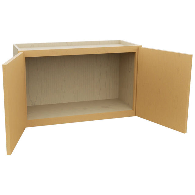Fabuwood Luna Timber W3018 Wall Standard Cabinet, Open View