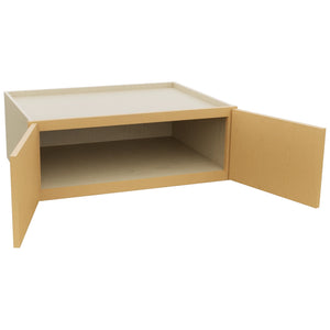 Fabuwood Luna Timber W331224 Wall Deep Cabinet, Open View