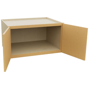 Fabuwood Luna Timber W331824 Wall Deep Cabinet, Open View