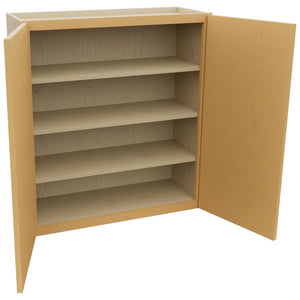 Fabuwood Luna Timber W3336 Wall Standard Cabinet, Open View