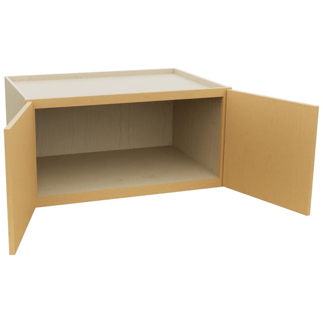 Fabuwood Luna Timber W361824 Wall Deep Cabinet, Open View