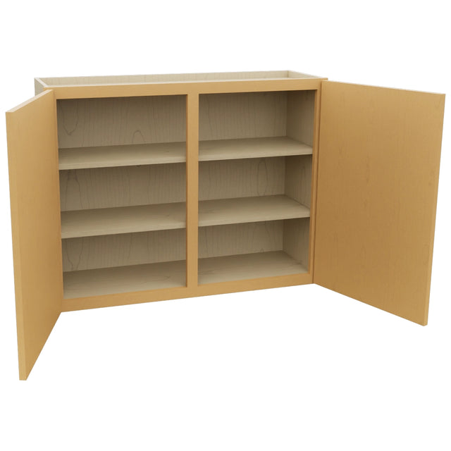 Fabuwood Luna Timber W3930 Wall Standard Cabinet, Open View