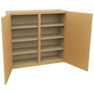 Fabuwood Luna Timber W3936 Wall Standard Cabinet, Open View