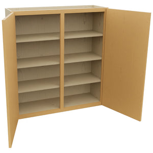 Fabuwood Luna Timber W3942 Wall Standard Cabinet, Open View