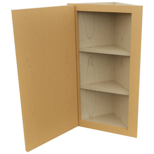 Fabuwood Luna Timber WAE1230 Wall Angle End Cabinet, Open View