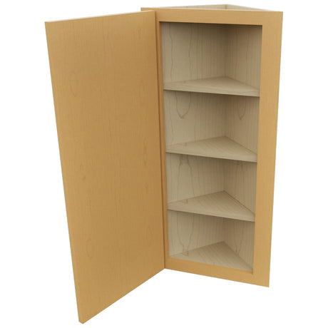 Fabuwood Luna Timber WAE1236 Wall Angle End Cabinet, Open View