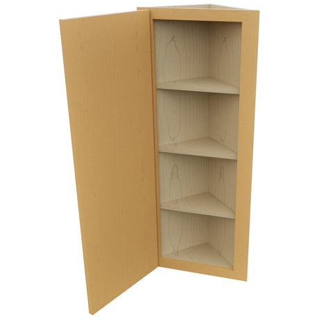 Fabuwood Luna Timber WAE1242 Wall Angle End Cabinet, Open View