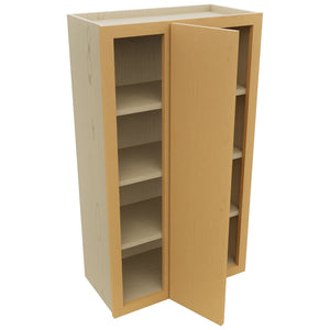 Fabuwood Luna Timber WBC2442 Wall Corner Blind Cabinet, Open View