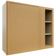 Fabuwood Luna Timber WBC3630 Wall Corner Blind Cabinet, Front View