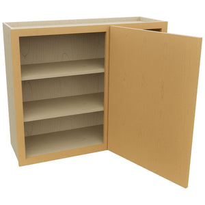Fabuwood Luna Timber WBC3630 Wall Corner Blind Cabinet, Open View