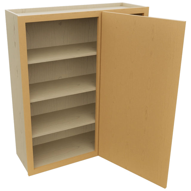 Fabuwood Luna Timber WBC3642 Wall Corner Blind Cabinet, Open View