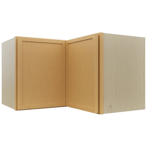 Fabuwood Luna Timber WPC2415 Wall Corner Pie Cabinet, Front View