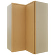 Fabuwood Luna Timber WPC2436 Wall Corner Pie Cabinet, Front View
