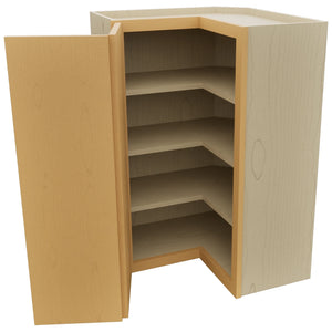 Fabuwood Luna Timber WPC2436 Wall Corner Pie Cabinet, Open View