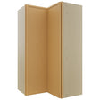 Fabuwood Luna Timber WPC2442 Wall Corner Pie Cabinet, Front View