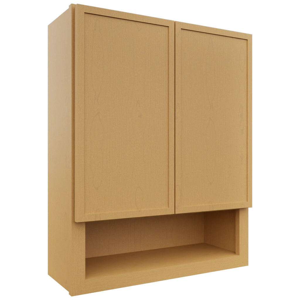 Fabuwood Luna Timber WVS2430 Vanity Wall Storage, Front View