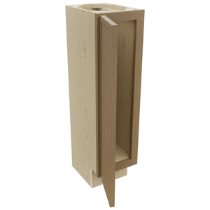 Fabuwood Luna Truffle B09FD-12D Base Full Door Cabinet, Open View