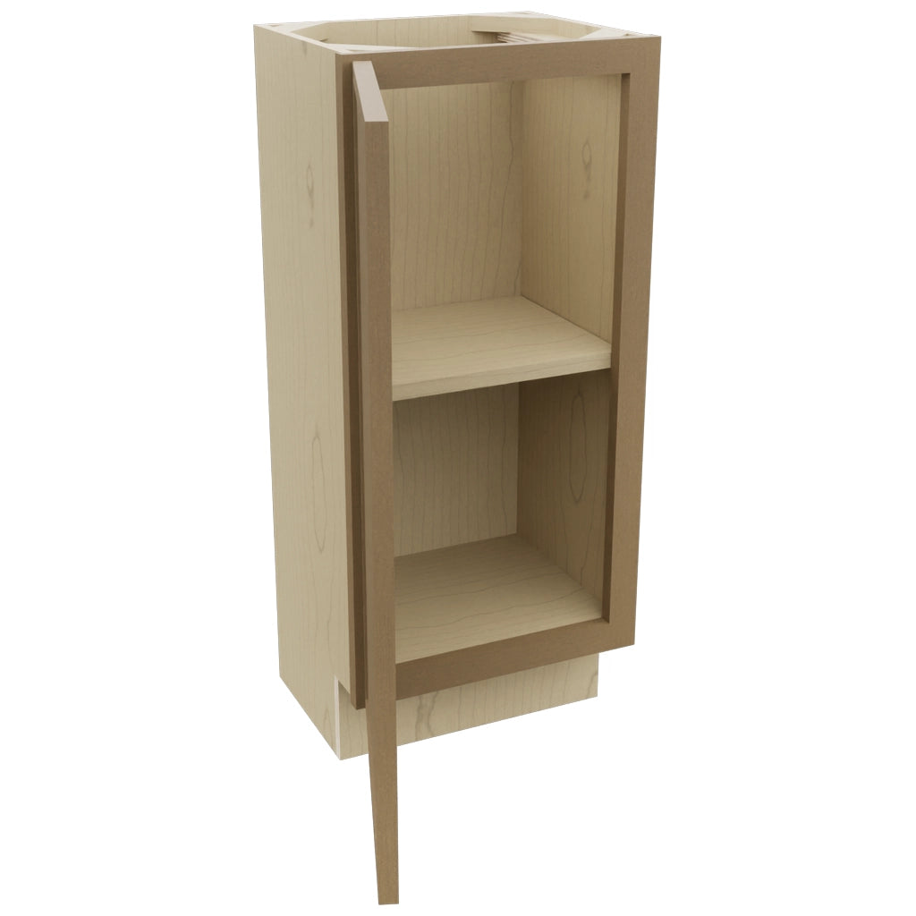 Fabuwood Luna Truffle B15FD-12D Base Full Door Cabinet, Open View