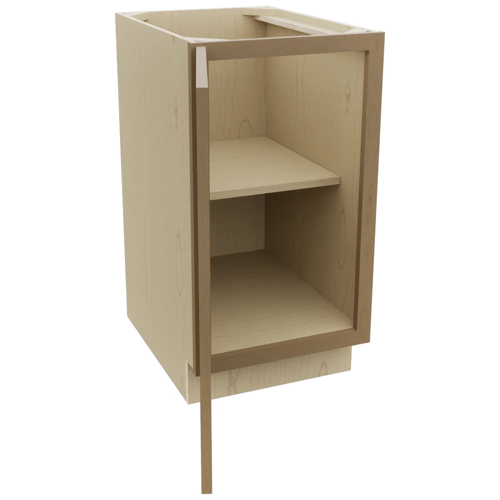 Fabuwood Luna Truffle B18FD Base Full Door Cabinet, Open View
