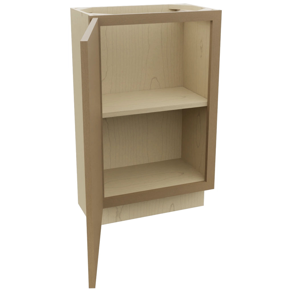 Fabuwood Luna Truffle B21FD-12D Base Full Door Cabinet, Open View