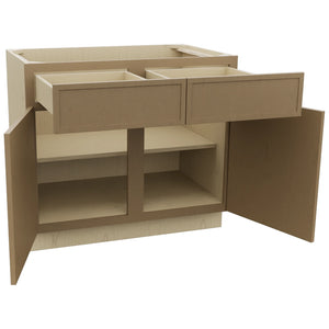 Fabuwood Luna Truffle B39 Base Standard Cabinet, Open View
