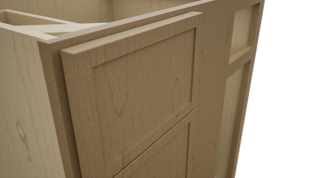 Fabuwood Luna Truffle BLB36/39 Base Corner Blind Cabinet, Detail View