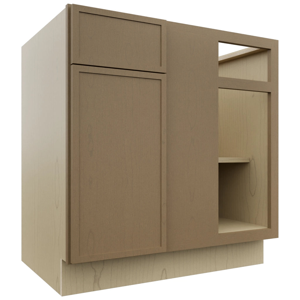 Fabuwood Luna Truffle BLB39/42 Base Corner Blind Cabinet, Front View