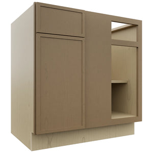 Fabuwood Luna Truffle BLB39/42 Base Corner Blind Cabinet, Front View
