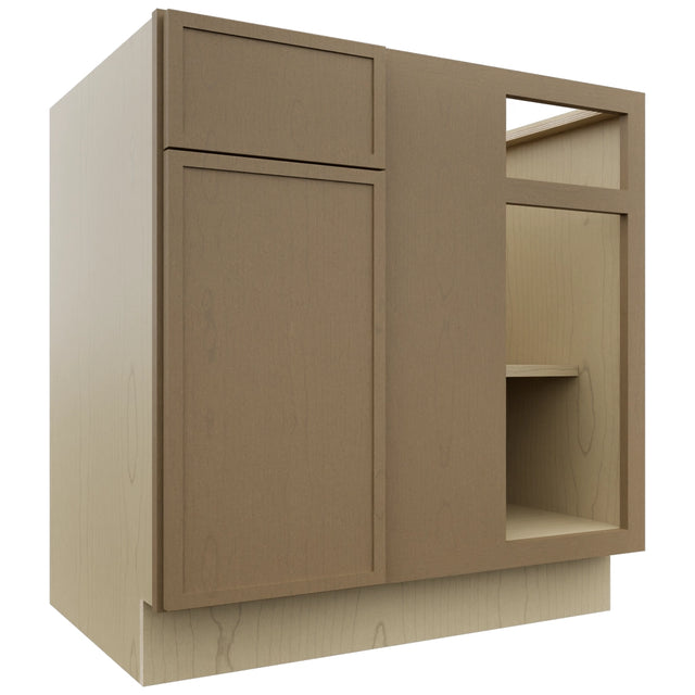 Fabuwood Luna Truffle BLB39/42 Base Corner Blind Cabinet, Front View