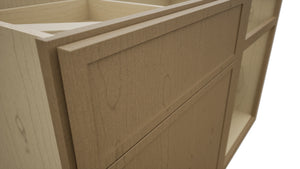 Fabuwood Luna Truffle BLB48/51 Base Corner Blind Cabinet, Detail View