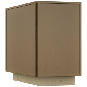 Fabuwood Luna Truffle BRA24 Base Return Angle Cabinet, Front View