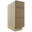 Fabuwood Luna Truffle DB12 Base 3 Drawers Cabinet, Front View