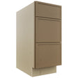 Fabuwood Luna Truffle DB15 Base 3 Drawers Cabinet, Front View