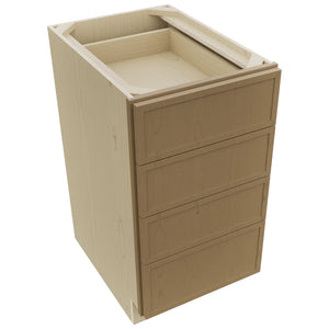 Fabuwood Luna Truffle DB18-4 Base 4 Drawers Cabinet, Top View