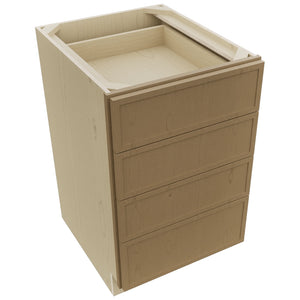 Fabuwood Luna Truffle DB21-4 Base 4 Drawers Cabinet, Top View