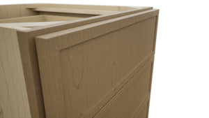 Fabuwood Luna Truffle DB21-4 Base 4 Drawers Cabinet, Detail View