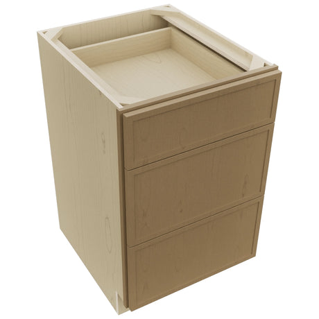 Fabuwood Luna Truffle DB21 Base 3 Drawers Cabinet, Top View