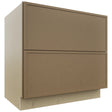 Fabuwood Luna Truffle DB36-2 Base 2 Drawers Cabinet, Front View