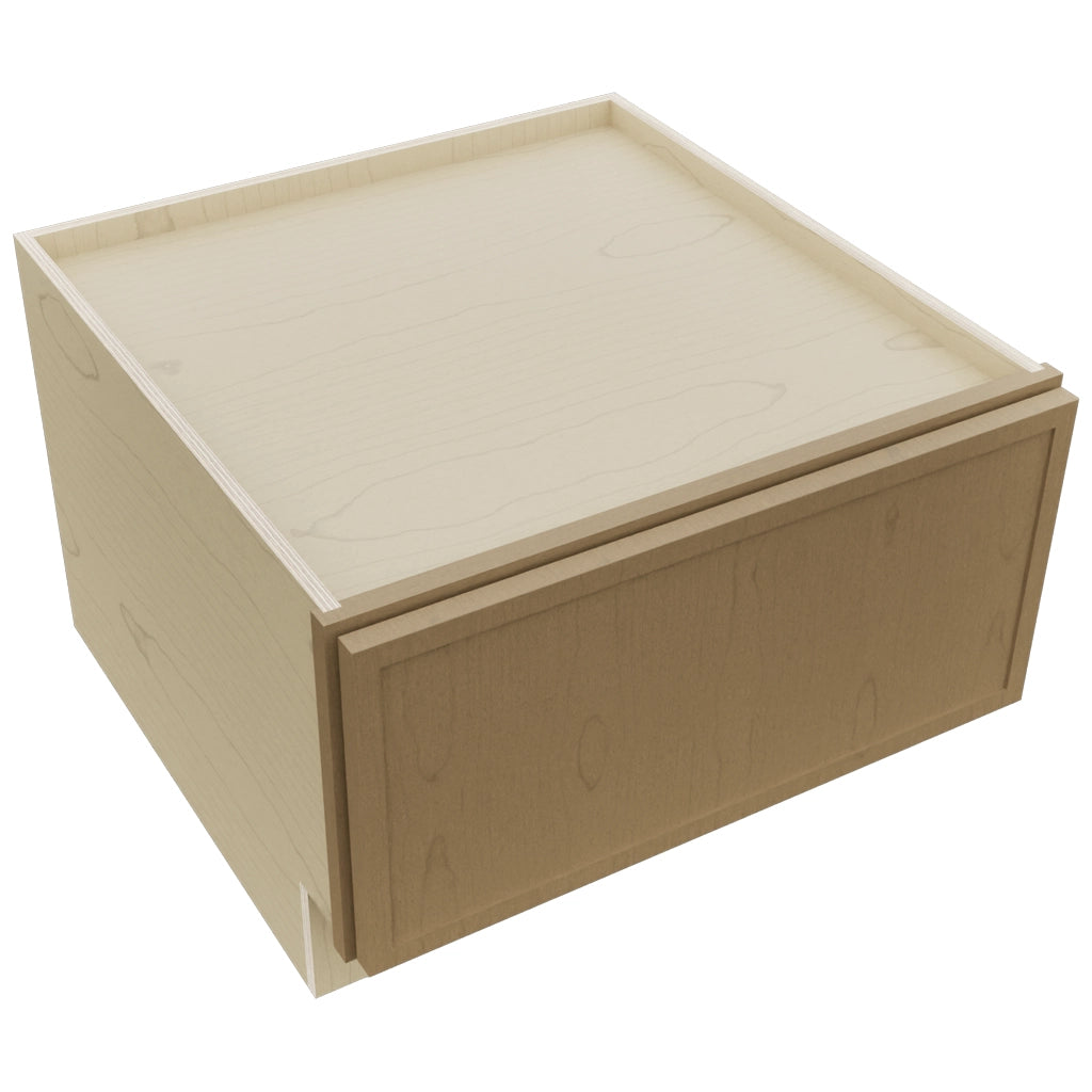 Fabuwood Luna Truffle DBS24 Base Bench Seat Cabinet, Top View